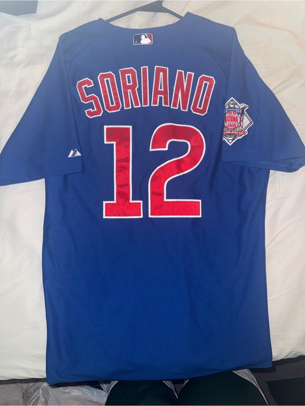 Majestic Royal Blue Authentic MLB Jersey Tag